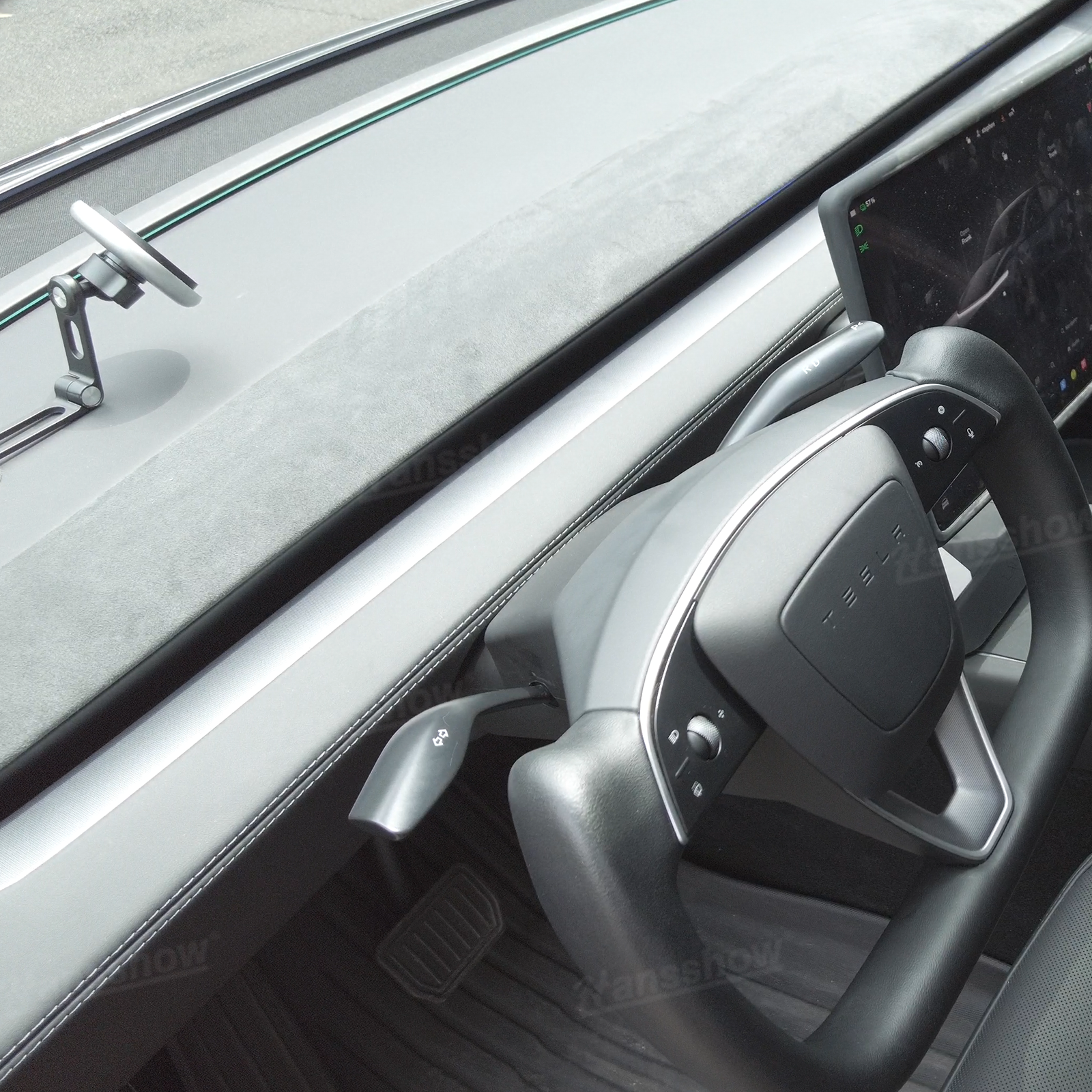 Model Y Juniper Gear Shift Control Stalk functionality demonstration