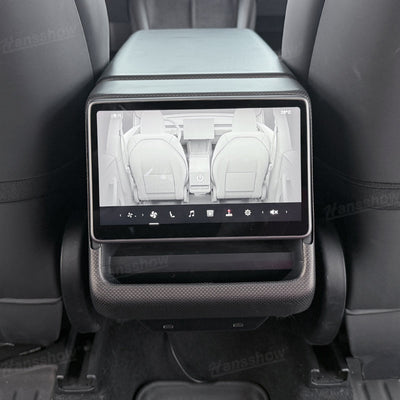 Model Y Juniper Real Carbon Fiber Cover Interior Set fingerprint guard