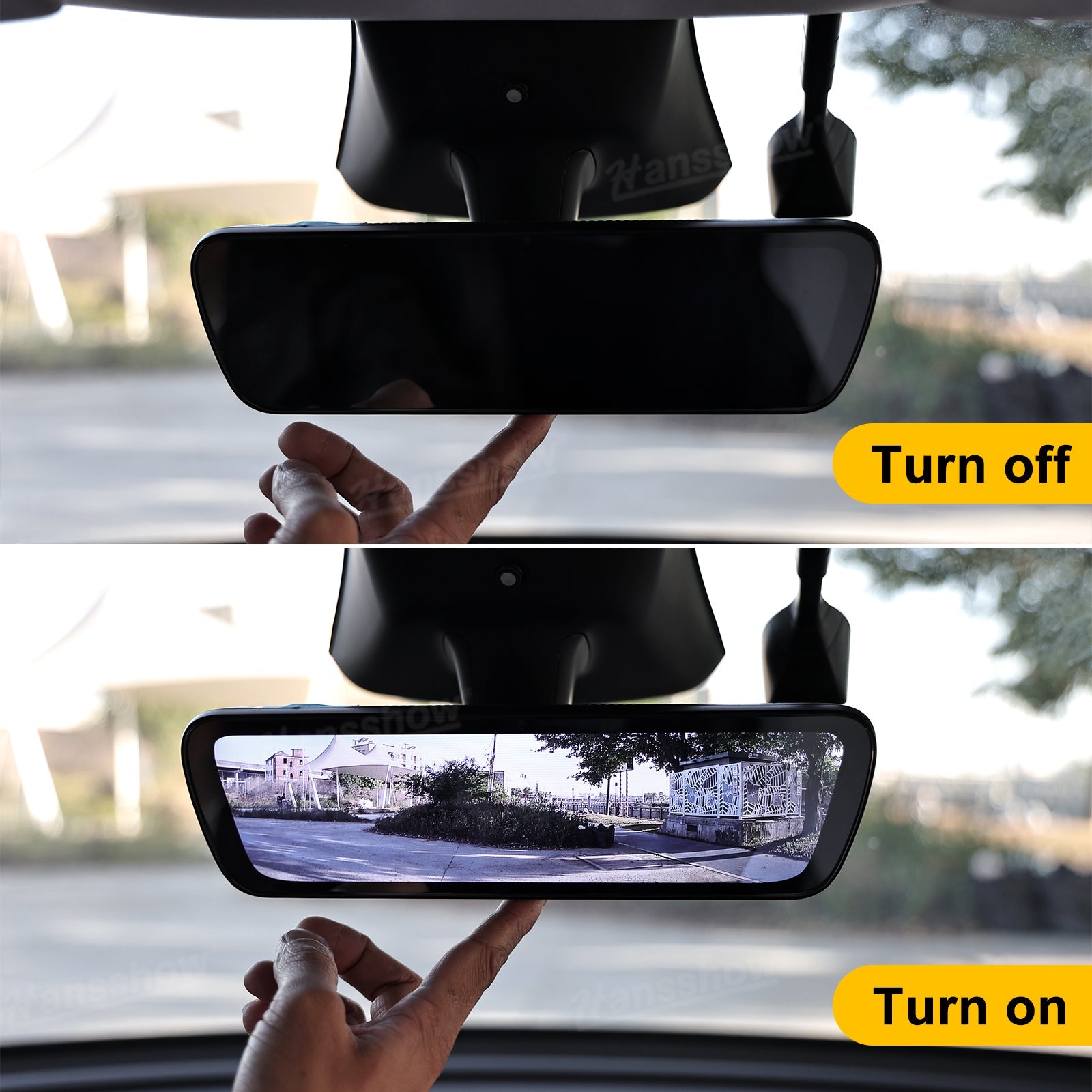 Model Y Juniper Dash Cam in direct sunlight visibility