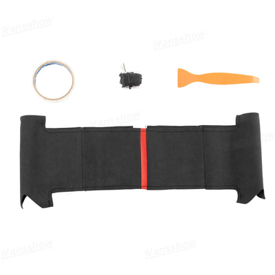 Model Y Juniper/3 Highland Premium Alcantara Steering Wheel Cover - lifestyle shot