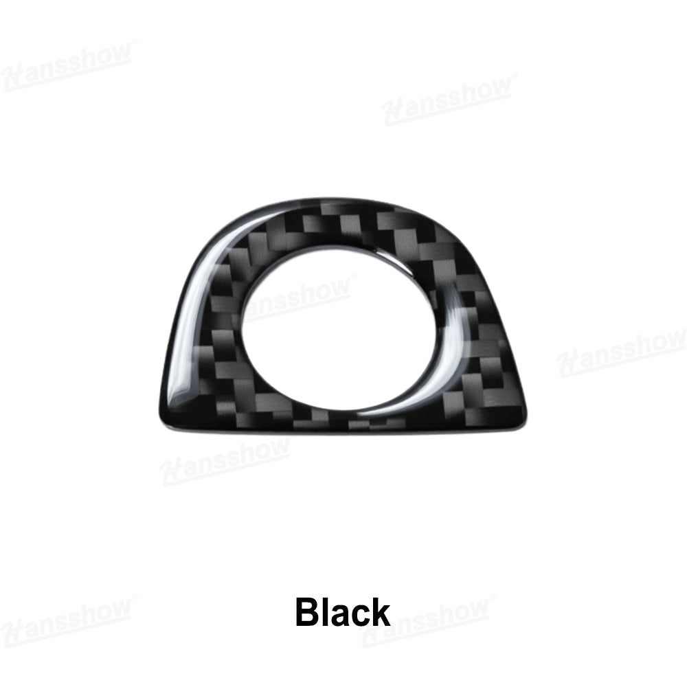Model Y Juniper Flexible Urethane Carbon Fiber Front Camera Frame Sticker - texture detail