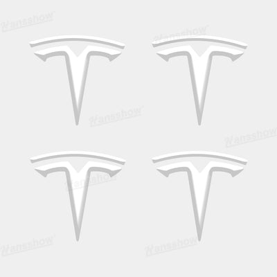 Model Y Juniper/3 Highland 3D Wheel Hub Center Cap Emblem from above