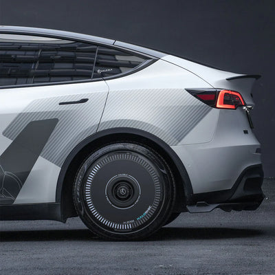HALODISC 2 wheel covers for Tesla Model Y side angle