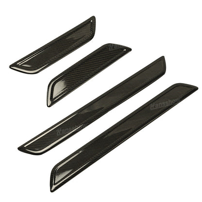 Anti-slip surface detail of Tesla Model Y/3 Carbon Fiber Door Sill Covers