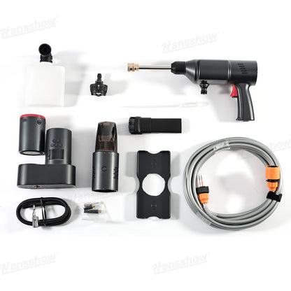 5-in-1 Tesla Jump Starter Kit with 100W Tire Inflator&185 PSI Pressure...