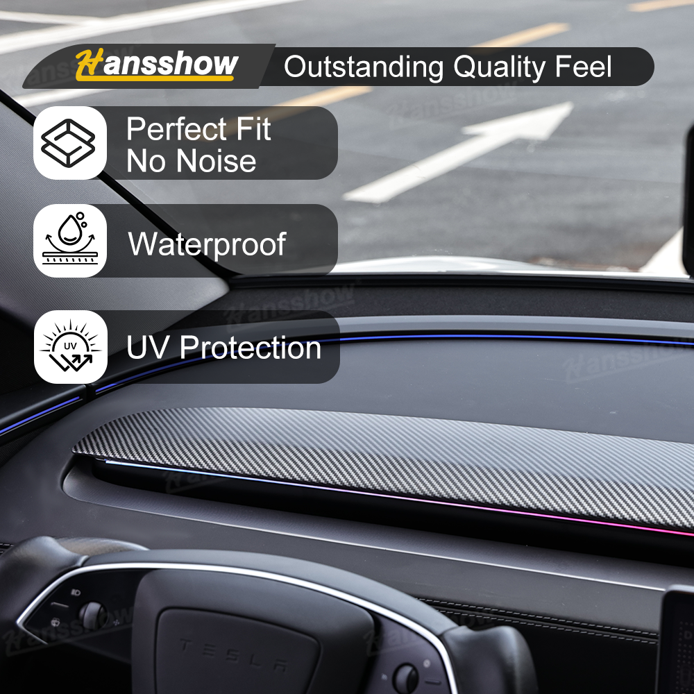 Model Y Juniper Dashboard Trim Replacement close-up of material