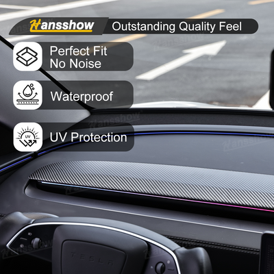 Model Y Juniper Dashboard Trim Replacement close-up of material