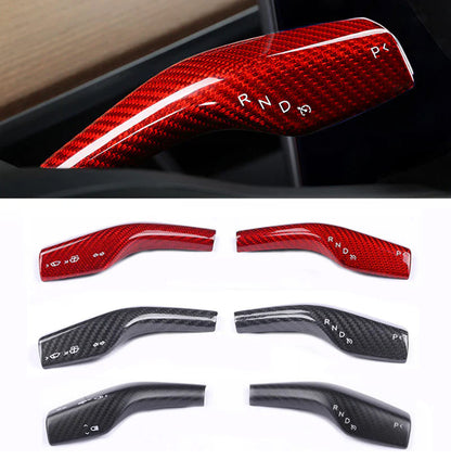 Model 3 & Y Carbon Fiber Turn Signal Stalk Covers for Tesla Model Y - matte finish