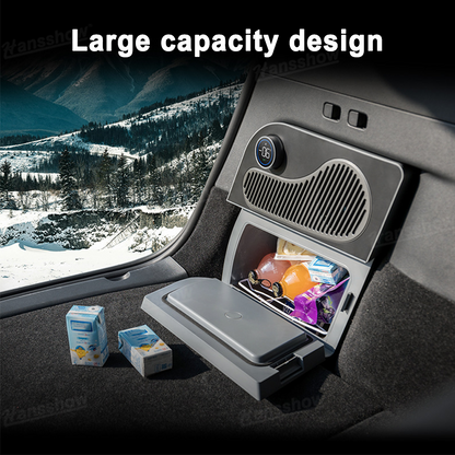 Model Y Juniper Built-in Refrigerator Rear Trunk Side Pocket Fridge - spacious interior
