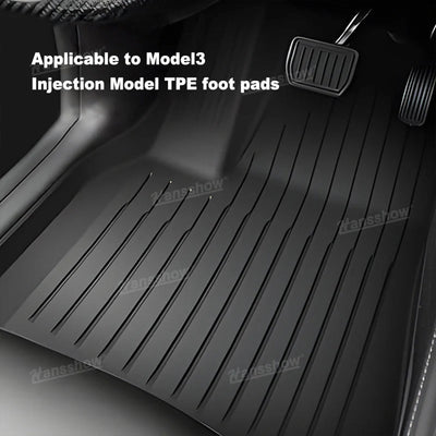 Model 3 Waterproof Floor Mats All Weather Floor Liners (Full Set) - texture detail