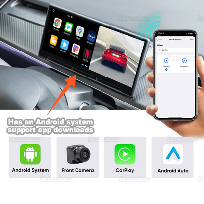 Model 3/Y F9 Touch Screen Smart Dashboard from driver's seat