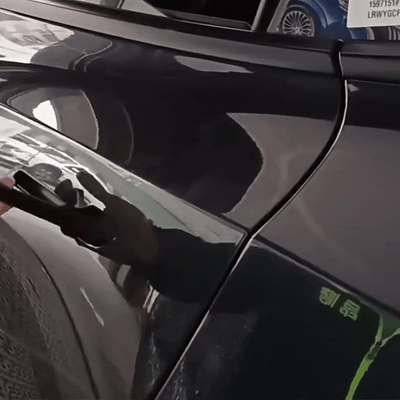 Model Y Juniper Smart Soft-Close Doors installed view