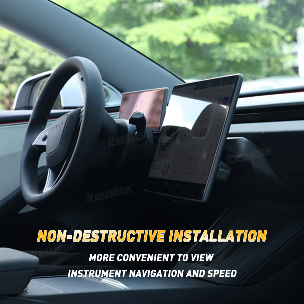 Model 3 Highland & Model Y Juniper Screen Swivel Mount with accessories
