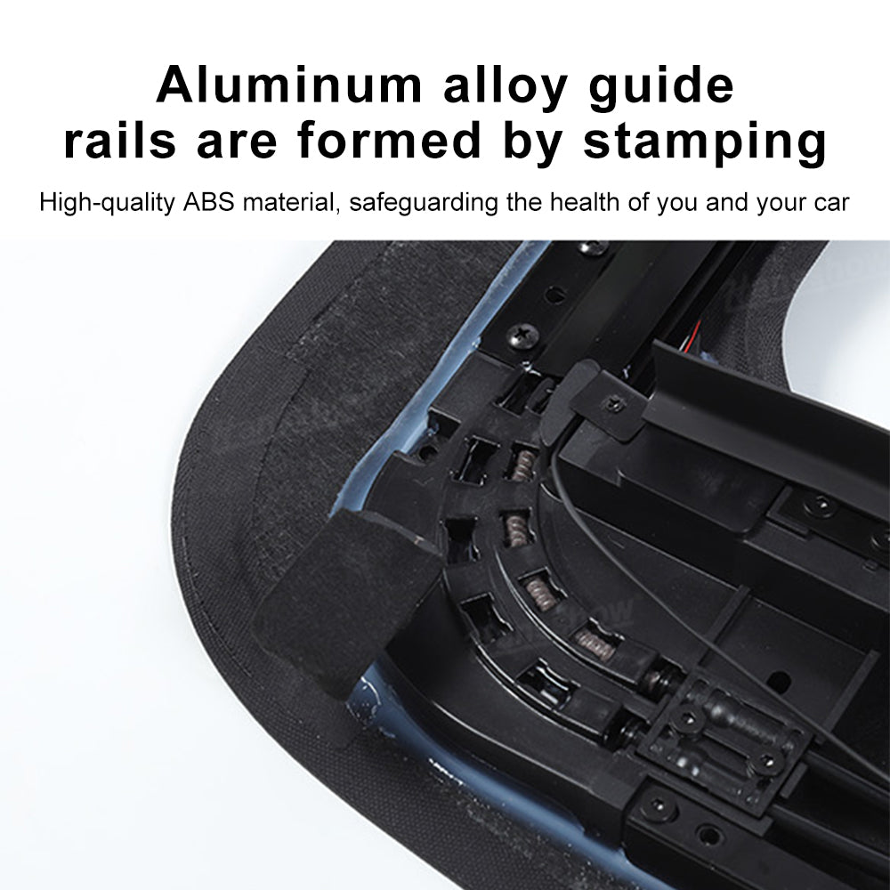 Model Y Juniper Power Sunshade showing ease of use