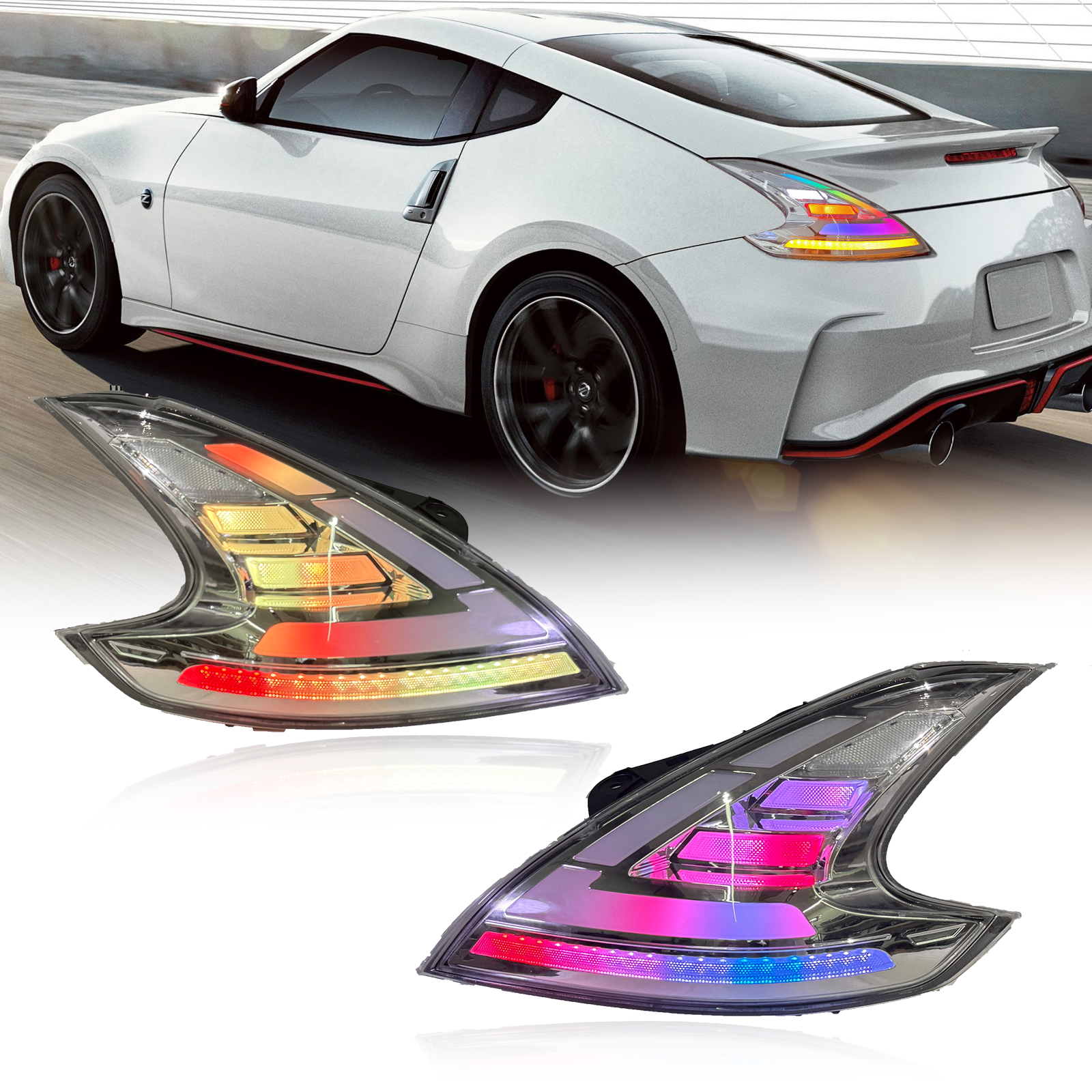 Nissan 370z 08-19 Chrome Taillights RGB