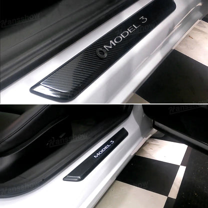 Model 3/Y LED illuminated Welcome Pedal Door Sill Protector for Tesla Model Y - overall look
