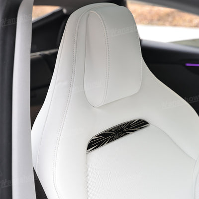 Tesla Model Y/3 Nappa Leather Seat Replacement Full Set - Before and After