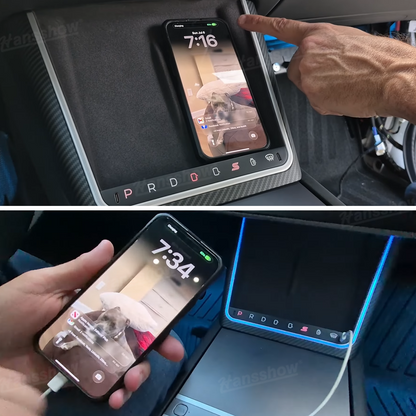 Model Y Juniper Center Console Wireless Charger showcasing sleek design