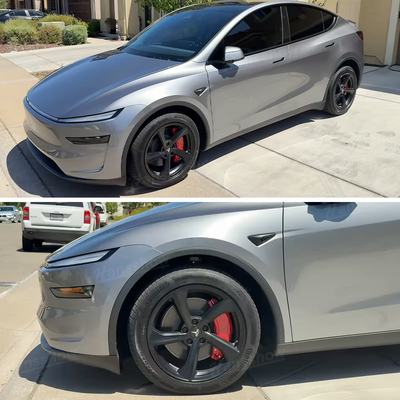 Model Y Juniper Wheel Brake Caliper Cover Set with Tesla Logo - Elegant design