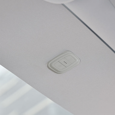 Model Y Juniper Power Sunshade with dashboard view