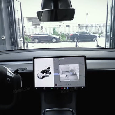 Real Carbon Fiber Dashboard Cover Front Door Trim Panel Caps for Model 3/Y - product packaging