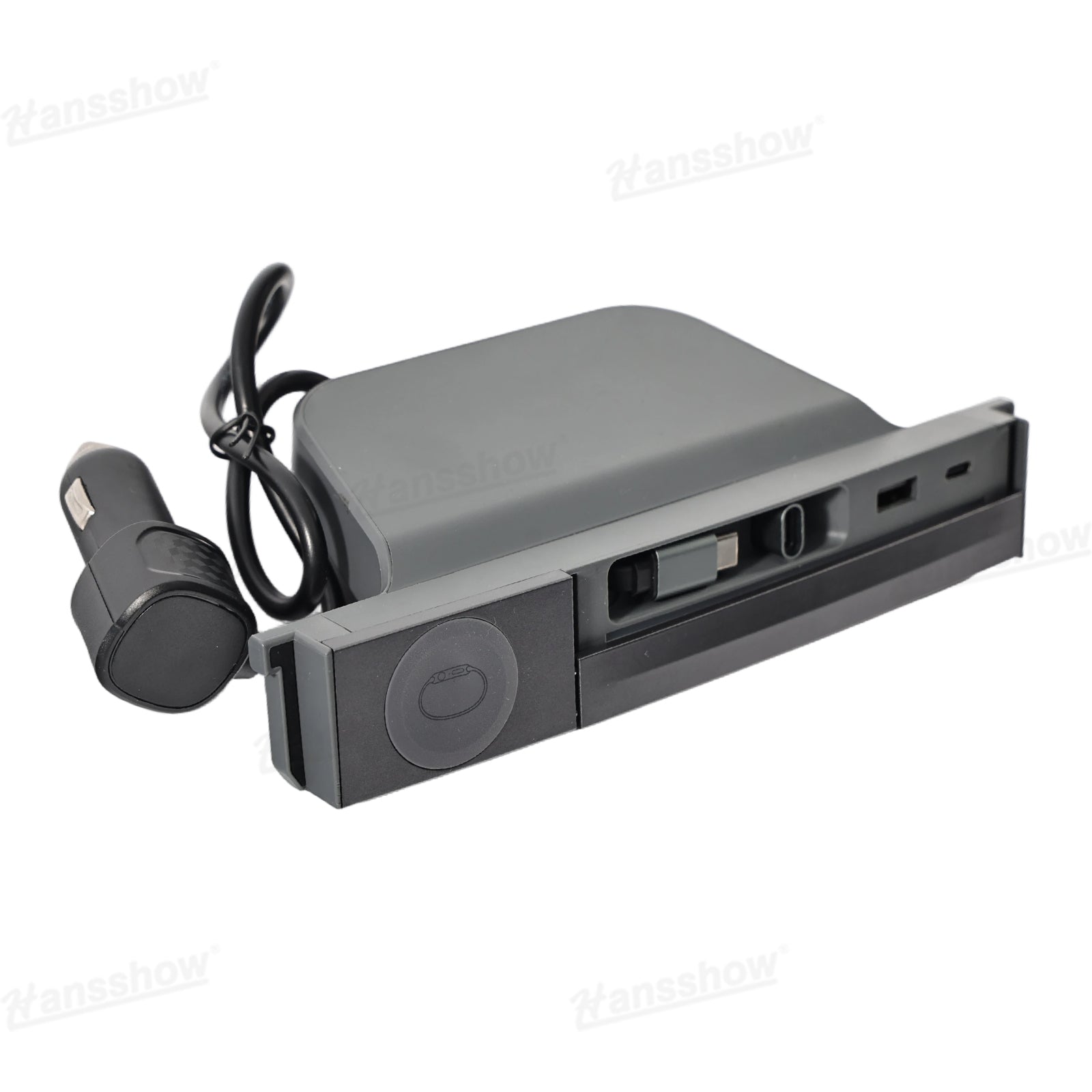 Model Y Juniper USB Hub Adapter with Apple Watch Charger - minimalist design