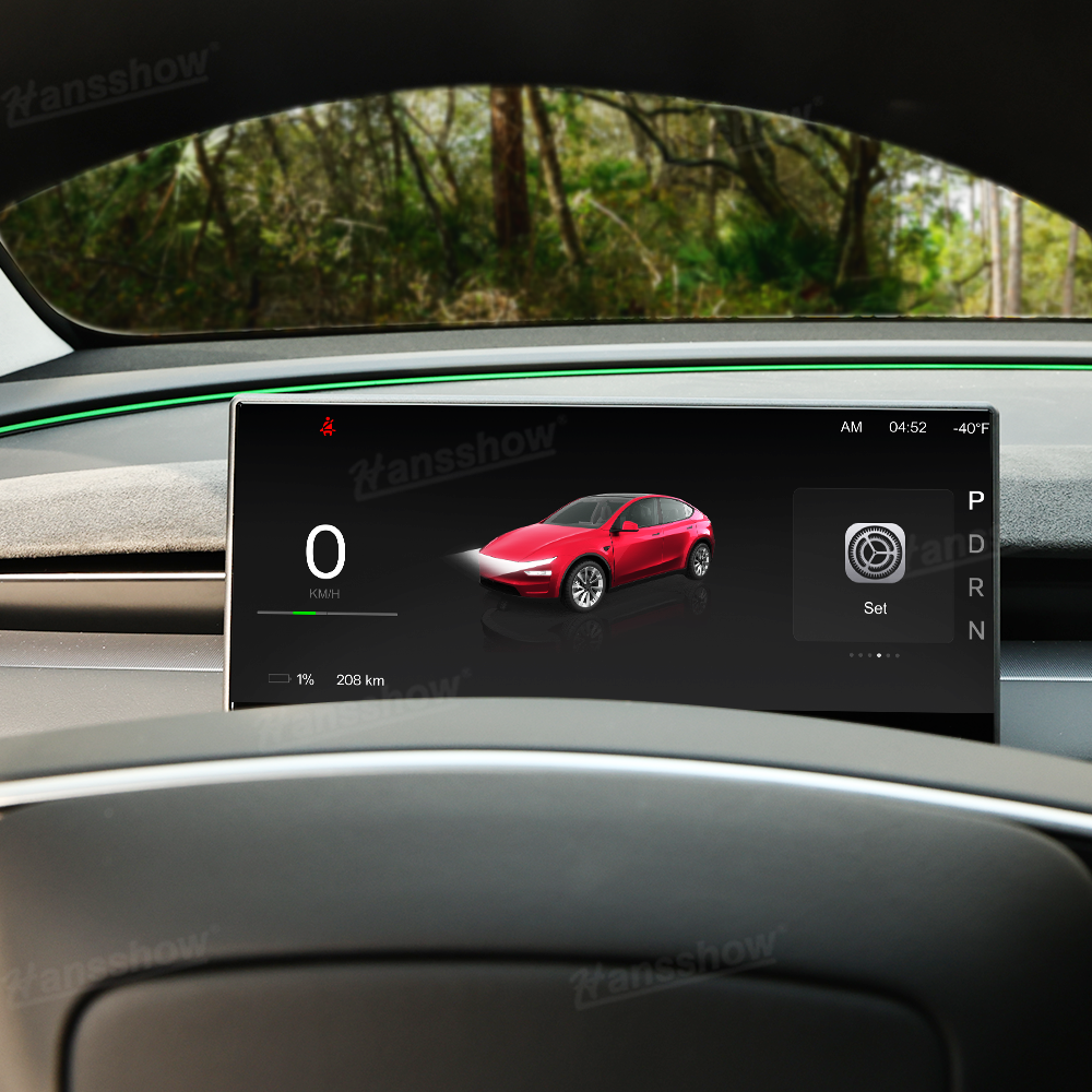 Tesla Model Y Heads Up Display Smart Dashboard side angle