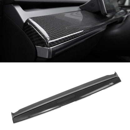 Model Y/3 Real Carbon Fiber Dashboard & Front Door Trim Panel Replacement Kit - dashboard view