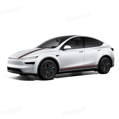 Model Y Juniper Carbon Fiber Vinyl Wrap installed view
