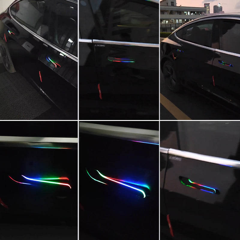 Model 3/Y Auto Present Door Handle V3 with customizable welcome lights for Tesla Model Y