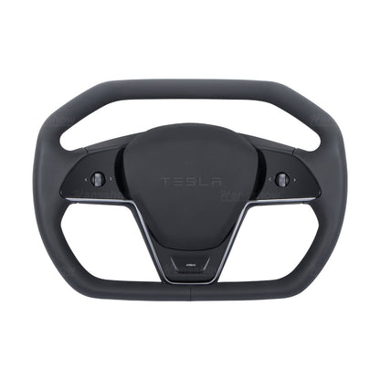 Cyber Steering Wheel for Model Y / 3 Inspired by Cybertruck Style - Dashboard visibility