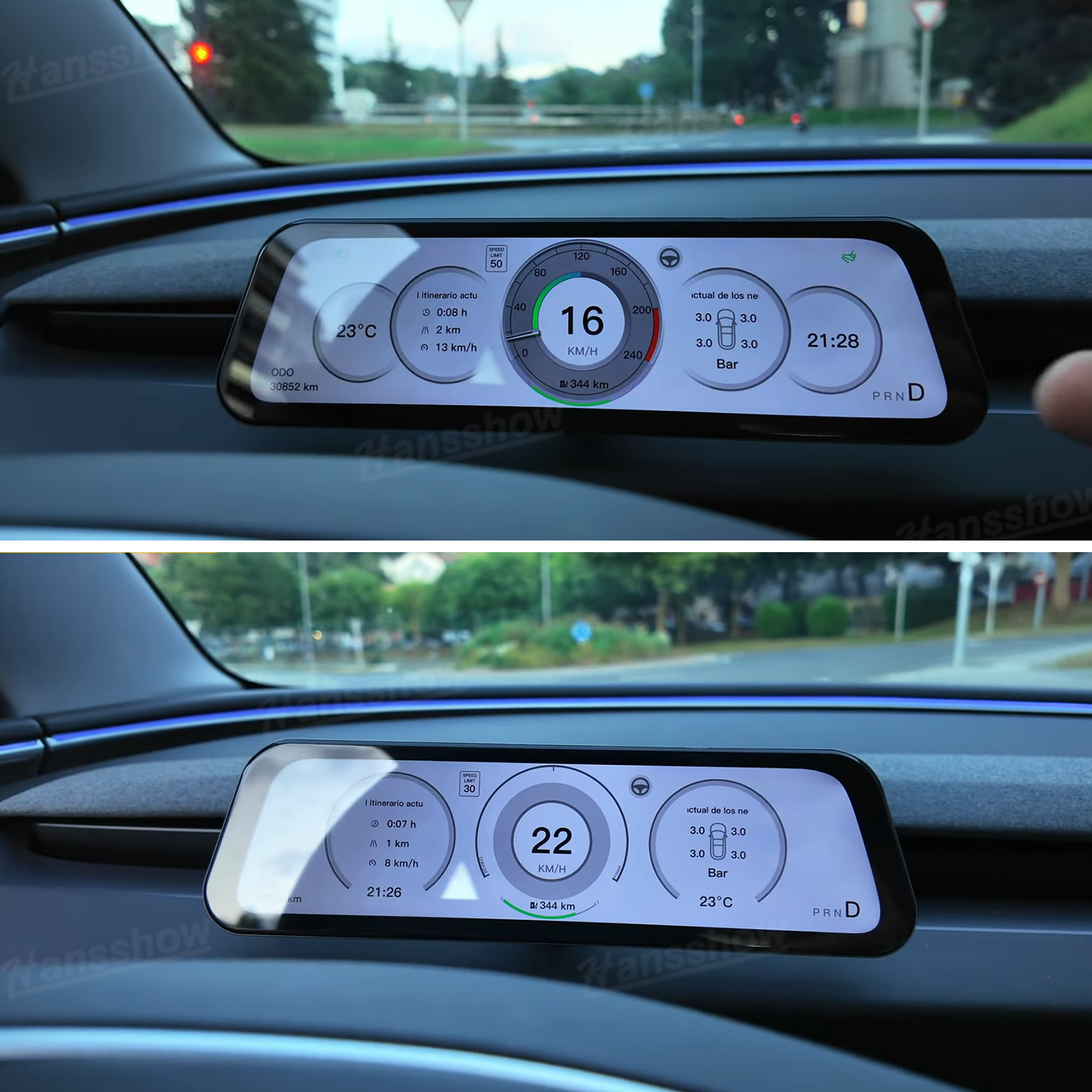 APEX Instrument Cluster for Model Y - Driver perspective