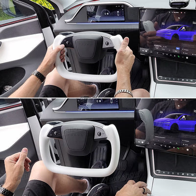 Model Y Yoke Steering Wheel Nappa performance enhancement