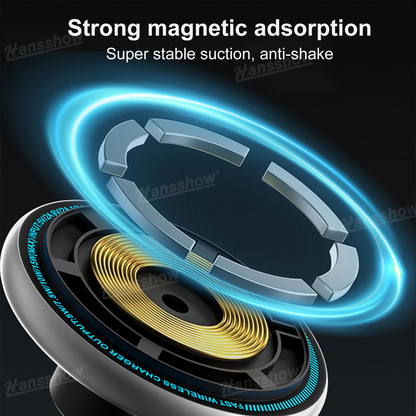 Tesla Phone Mount Magnetic Car Phone Holder with smartphone attached