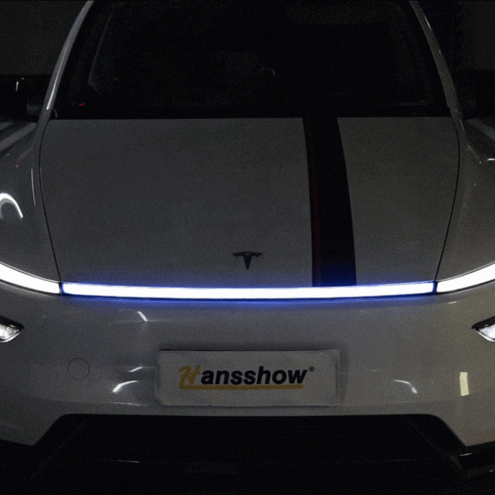 Model Y Juniper RGB Daytime Running Lights with RGB customization
