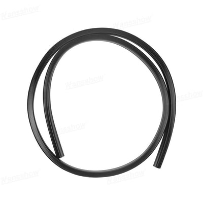Model Y Juniper Hood Wind Deflector showing airflow direction