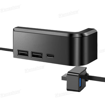 Center Console Screen USB Hub for Tesla Model Y/Y Juniper - installed view