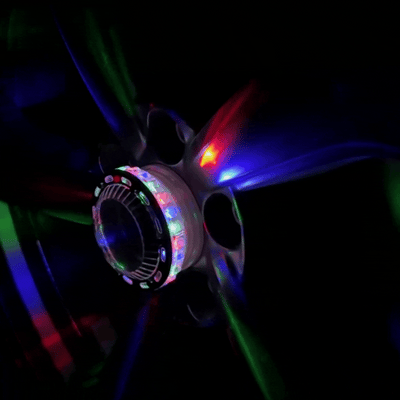 Model Y Juniper Wheel Hub Lights front view