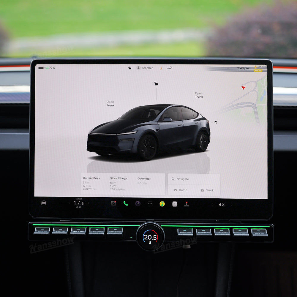 Model Y Juniper Center Console Control Button front view