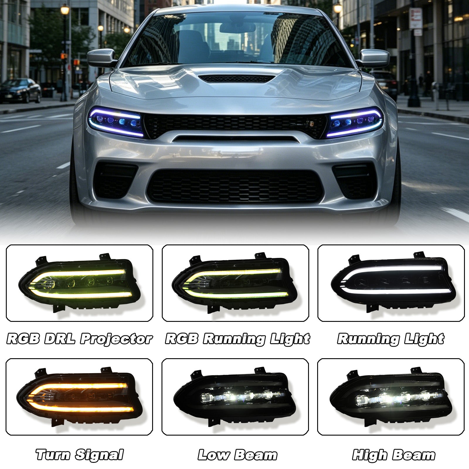 Dodge Charger SRT HellCat 2015-2019 (RGB)