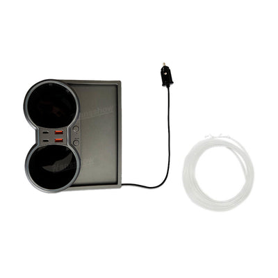 Model Y/3 Center Console Ambient Light with Cup Holder HUB Adapter - features highlight