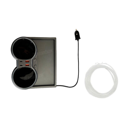 Model Y/3 Center Console Ambient Light with Cup Holder HUB Adapter - features highlight