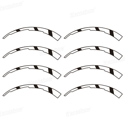 3D Tire Decals for Tesla Rim Stripe Stickers with Raised Design - on-road perspective