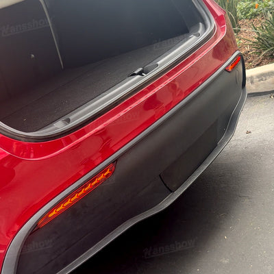 Model Y Rear Bumper Tail Light highlighting visibility improvement