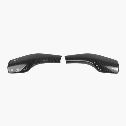 Model 3 & Y Carbon Fiber Turn Signal Stalk Covers for Tesla Model Y - front view