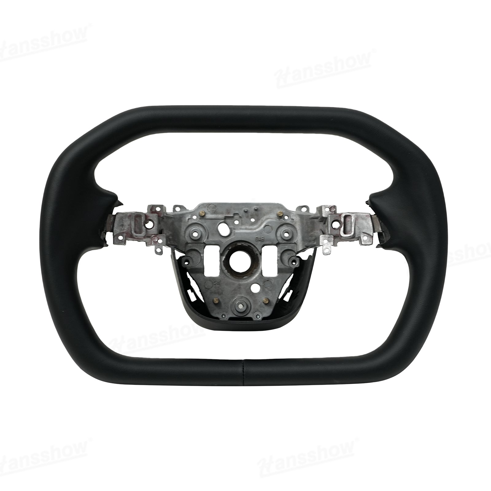 Model Y Yoke Steering Wheel Nappa grip detail