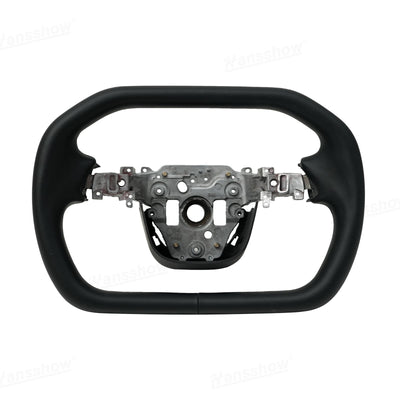 Model Y Yoke Steering Wheel Nappa grip detail