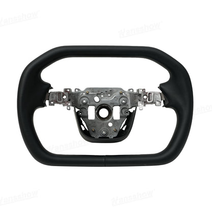 Model Y Yoke Steering Wheel Nappa grip detail