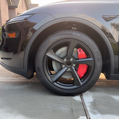 Model Y Juniper Wheel Brake Caliper Cover Set with Tesla Logo - Enhanced aesthetics