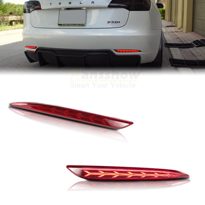 Model Y Rear Bumper Tail Light installed on vehicle